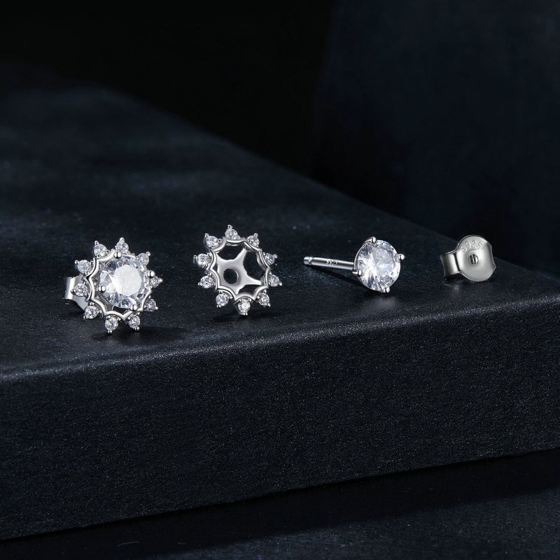 (kuva) PANDORA-tyyliset Brilliant Beauty 0,5 ct moissanite-korvakorut (kaksi sertifikaa - Näytä 8