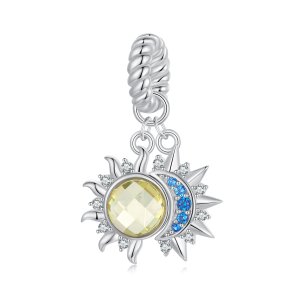 (kuva) PANDORA-tyylinen Aurinko ja Kuu -riipus - SCC2802