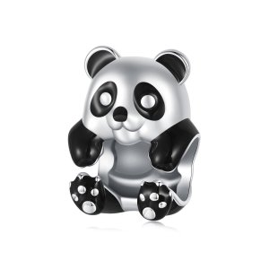 (kuva) PANDORA-tyylinen Panda-hopea riipus Charm - SCC2811