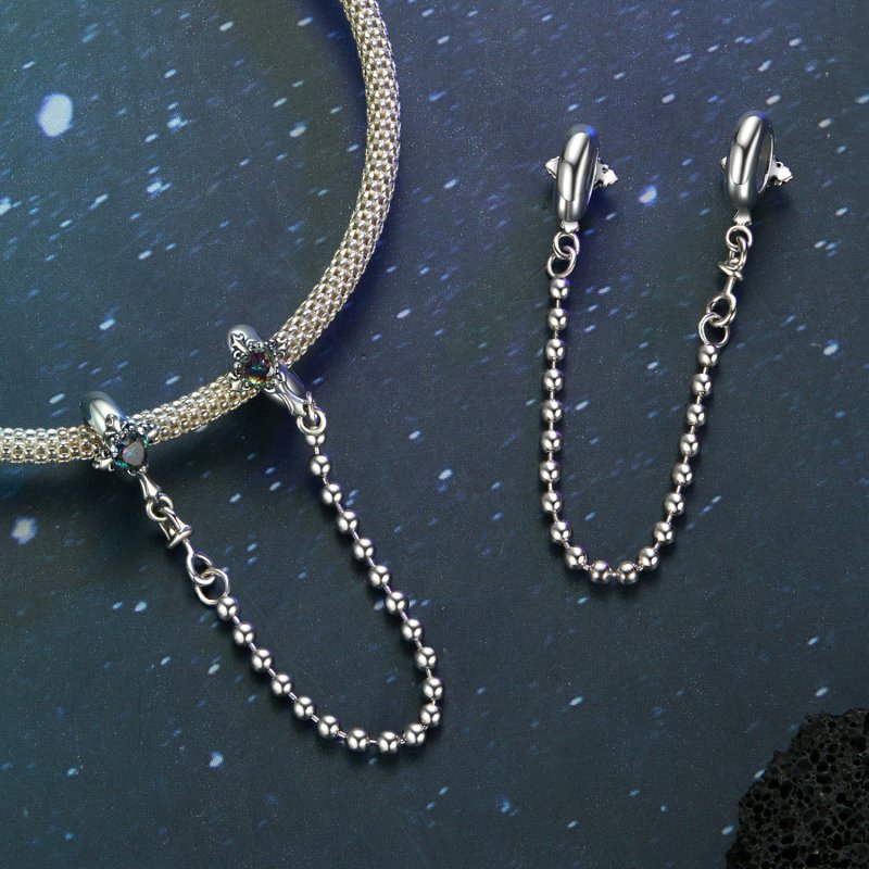 (kuva) PANDORA Tyyli Vintage Risti Silikoniturvaketju - BSC1060 - Näytä 4