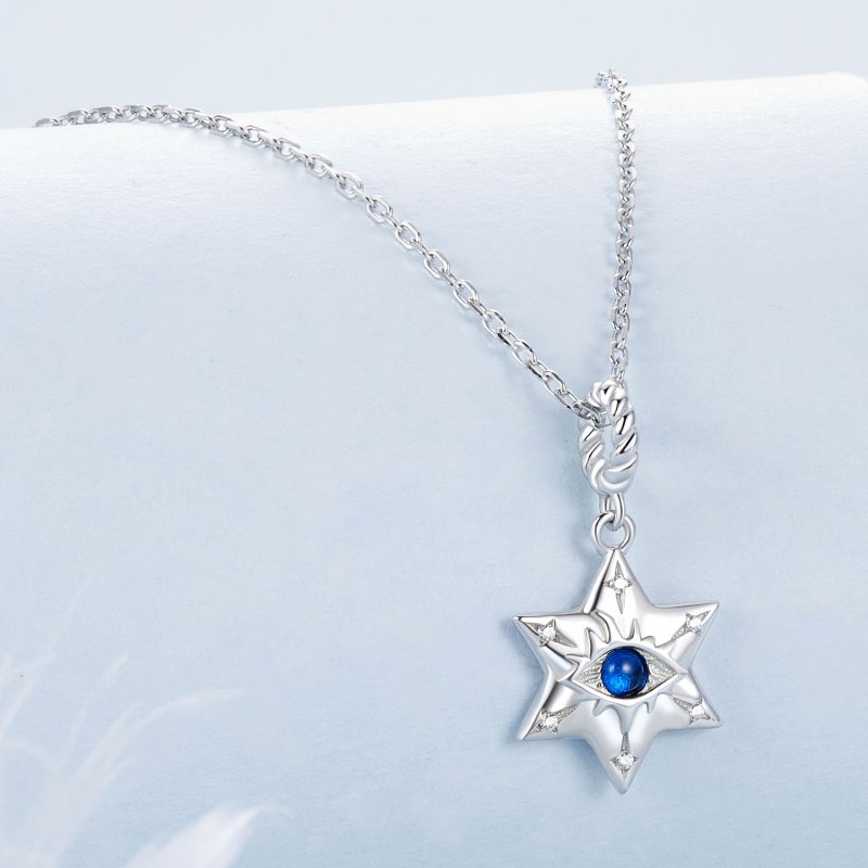 (kuva) PANDORA Tyylinen Starburst Demon Eye -kaulakoru - BSN397 - Näytä 2