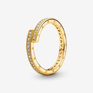 (kuva) Pandora Kimallella Limittäin Sormus - 169491C01