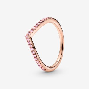 (kuva) Pandora Timeless Wish Sparkling Pink Sormus - 186316C02
