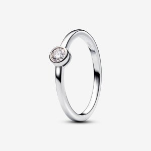 (kuva) Pandora Era -laboratoriakasvatustimanttirengas 0,15 ct hopea - 192894C01