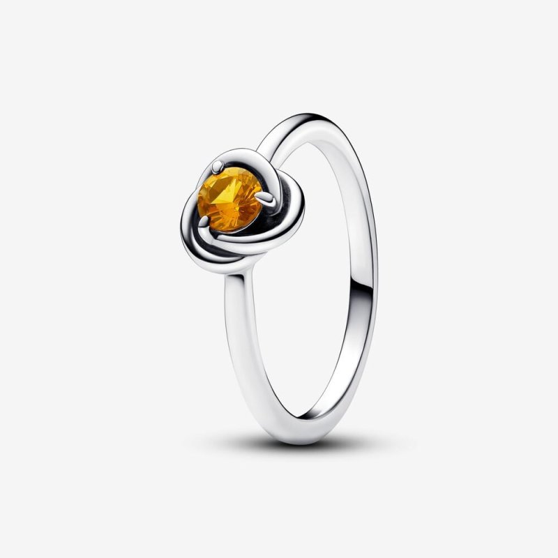 (kuva) Pandora November Honey Eternity Circle Ring - 192993C11 - Näytä 2
