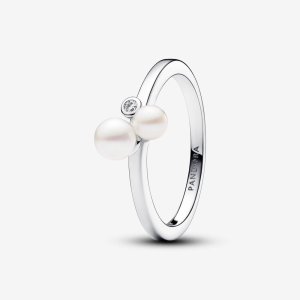 (kuva) Pandora Duo -käsitellystä makean veden viljellystä helmasta tehty sormus - 193156C01
