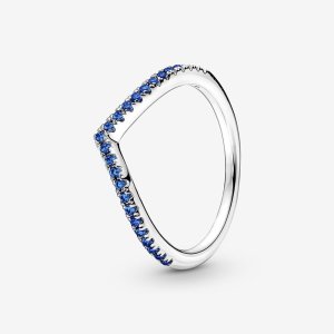 (kuva) Pandora Timeless Wish Sparkling Blue -sormus - 196316C02
