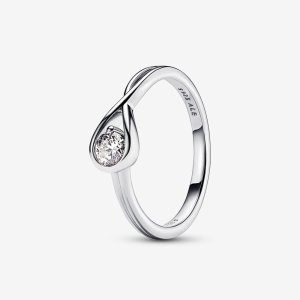 (kuva) Pandora Infinite Laboratorio-kasvatettu Timanttisormus 0,25 ct Sterling Hopea - 199442C01