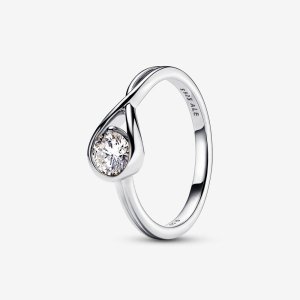 (kuva) Pandora Infinite Laboratorio-kasvatettu timanttisormus 0.50 ct Sterling Hopea - 199445C01
