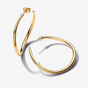 (kuva) Pandora Organically Shaped 42 mm Open Hoop -korvarenkaat - 263299C00