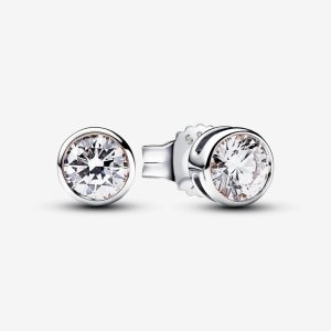 (kuva) Pandora Era -koristetyöt labroidut timantit pöytäkorvakorut 0,50 ct Sterling Silver - 292864C01