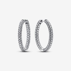 (kuva) Pandora Timeless Pavé Yksiriviset Rengaskorvakorut - 293016C01