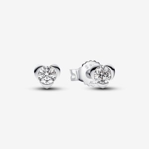 (kuva) Pandora Talisman Laboratorio-kasvatettu Timantti Sydän Korvakorut 0.30 ct Sterling Hopea - 293111C01