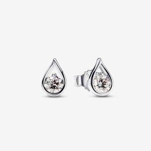 (kuva) Pandora Infinite Laboratoriokasvatetut timanttikorvakorut 0,20 ct Sterling Silver - 299452C01
