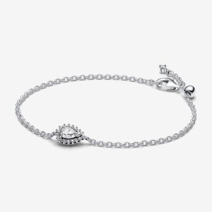 (kuva) Pandora Sparkling Pear Halo -rannekoru - 593001C01