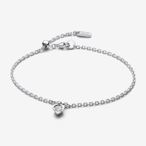 (kuva) Pandora Talisman Lab-kasvatus timantti Sydän Ketju Rannekori 0.25 karaatti Sterling Silver - 593094C01