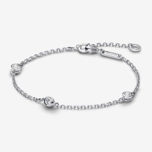 (kuva) Pandora Era Bezel -koristekasvatusdiamenttikorunauha 0,30 ct Sterling Silver - 593109C01
