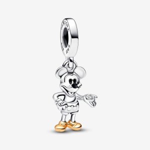 (kuva) Pandora Disney 100-vuotisjuhla Mickey Hiiri Lab-kasvattanut Timantti Rippukoru - 792812C01