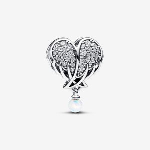 (kuva) Pandora Sparkling Angel Wings & Heart Charm - 792980C01