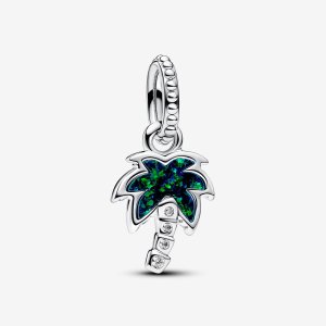 (kuva) Pandora Opalescent Green Palm Tree Dangle Charm - 793352C01