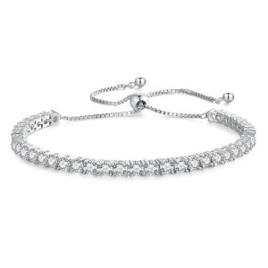(kuva) Pandora-tyylinen hieno moissanite-rannekoru - MSB005