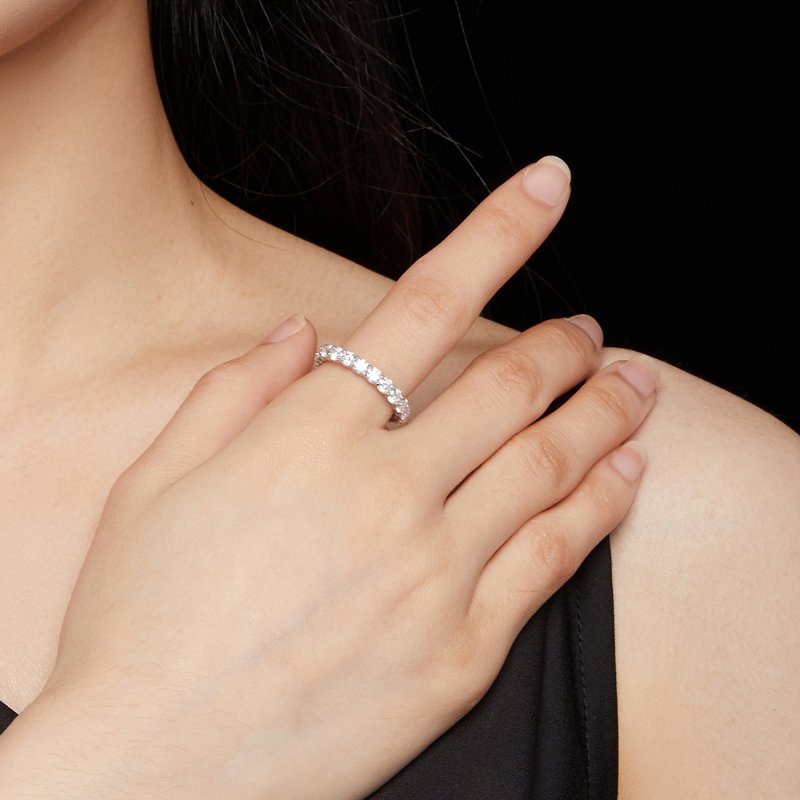 (kuva) Pandora-tyylinen hieno moissanite-sormus - MSR029 - Näytä 5