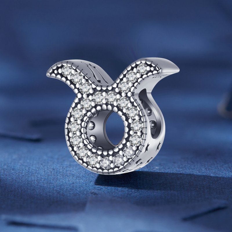 (kuva) Pandora-tyylinen Taurus Onnen Eläinradan Amuletti - SCC2516-2 - Näytä 2