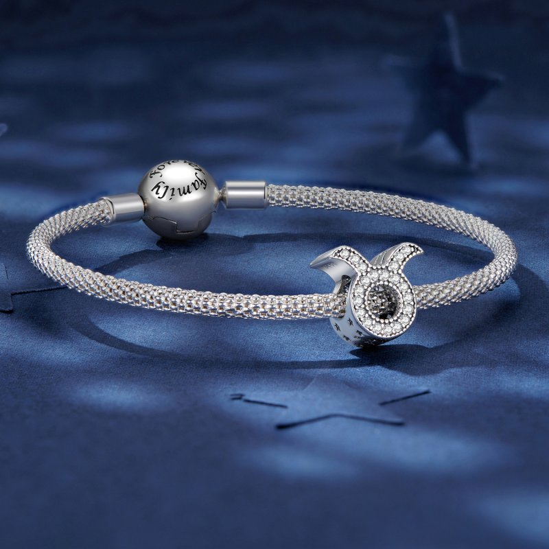 (kuva) Pandora-tyylinen Taurus Onnen Eläinradan Amuletti - SCC2516-2 - Näytä 5