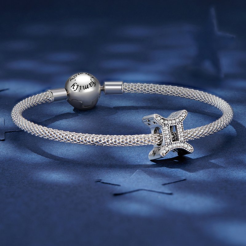 (kuva) Pandora-tyylinen Gemini Onnen Eläinradan Amuletti - SCC2516-3 - Näytä 5