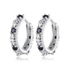 (kuva) Pandora Style Iris Hoops -korvarenkaat - SCE1605-BK