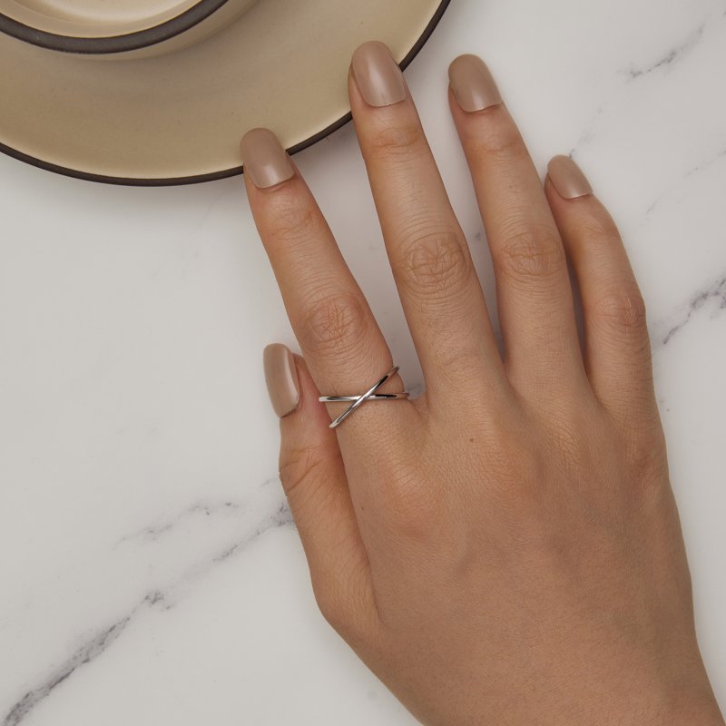 (kuva) Pandora Style Crossover Ring - SCR543-A - Näytä 3