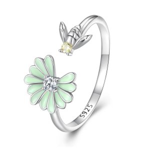 (kuva) Pandora-tyylinen Daisy Bee -avorengas - SCR929