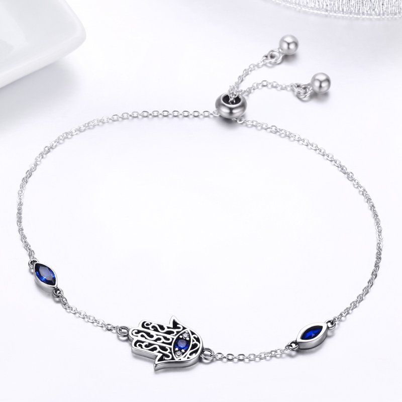 (kuva) Pandora Style Silver Spoil Chain Slider Bracelet - SCB076 - Näytä 4