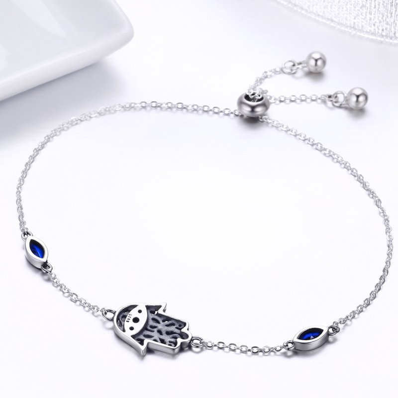 (kuva) Pandora Style Silver Spoil Chain Slider Bracelet - SCB076 - Näytä 6