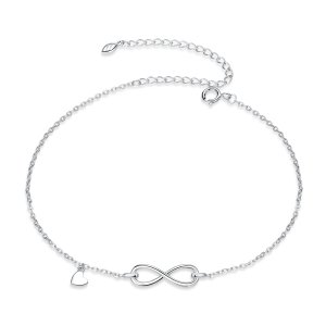 (kuva) Pandora-tyylinen hopea Infinity-rannekoru - SCT019