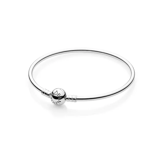 (kuva) Moments Silver Bangle - 590713 - Rannekorut | PANDORA