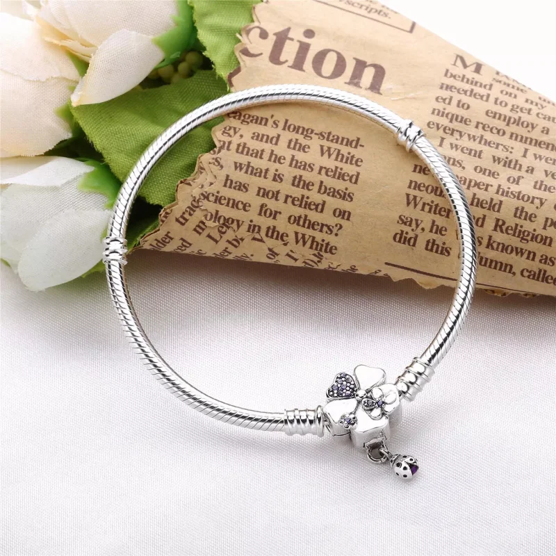 (kuva) Moments Silver Bracelet, Wildflower Meadow Clasp - 597124NLC - Rannekorut | PAND - Näytä 2