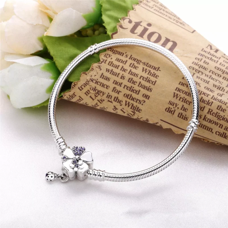 (kuva) Moments Silver Bracelet, Wildflower Meadow Clasp - 597124NLC - Rannekorut | PAND - Näytä 3