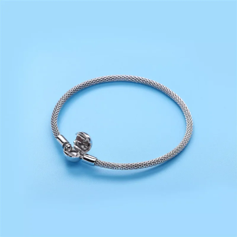 (kuva) Moments Silver Mesh Bracelet - 596543 - Rannekorut | PANDORA - Näytä 4
