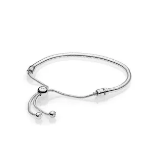 (kuva) Moments Silver Sliding Bracelet - 597125CZ-2 - Rannekorut | PANDORA