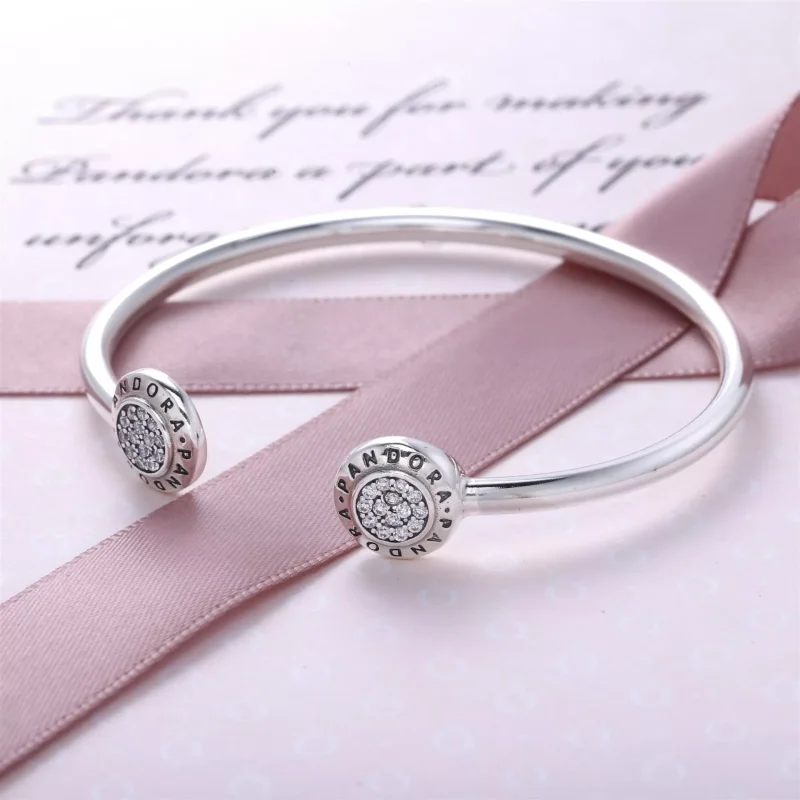 (kuva) PANDORA Signature Open Bangle - 590528CZ - Rannekorut | PANDORA - Näytä 2