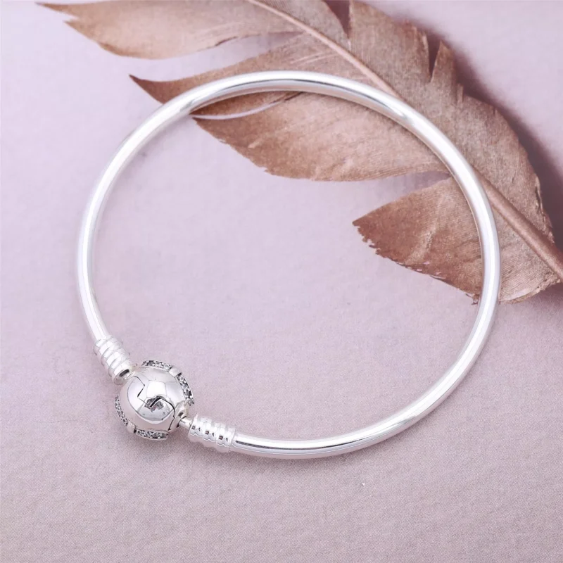 (kuva) PANDORA Sterling W / herkkä keula-lukko Rannerengas - Näytä 3
