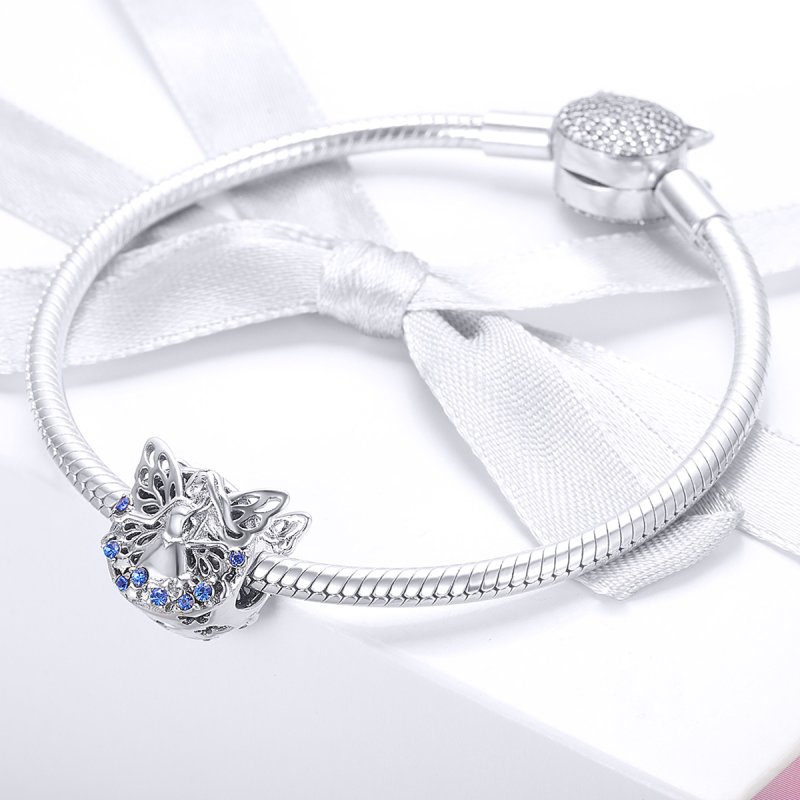 (kuva) Pandora-tyylinen Hopeinen Keiju Amuletti - BSC027 - Näytä 2