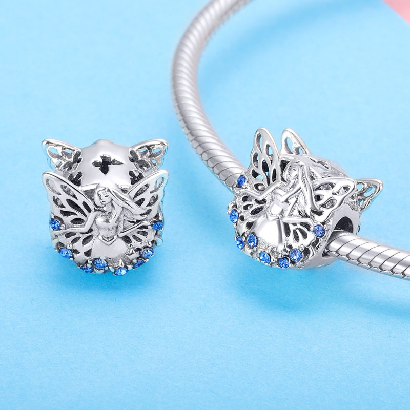 (kuva) Pandora-tyylinen Hopeinen Keiju Amuletti - BSC027 - Näytä 3