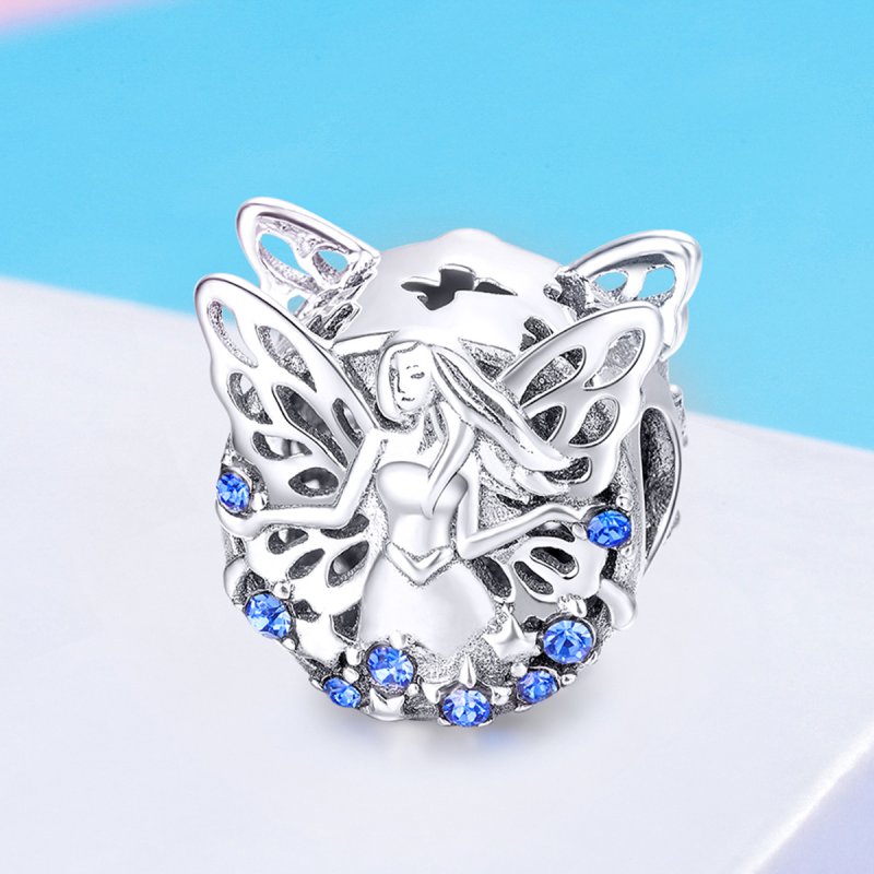 (kuva) Pandora-tyylinen Hopeinen Keiju Amuletti - BSC027 - Näytä 4