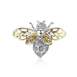 (kuva) Pandora-tyylinen hienostunut mehiläisen amuletti - BSC067