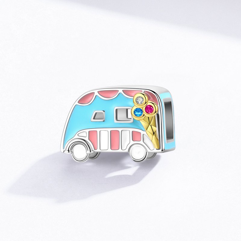 (kuva) Pandora Style Two Tone Ice-Cream Van Charm - BSC163 - Näytä 2