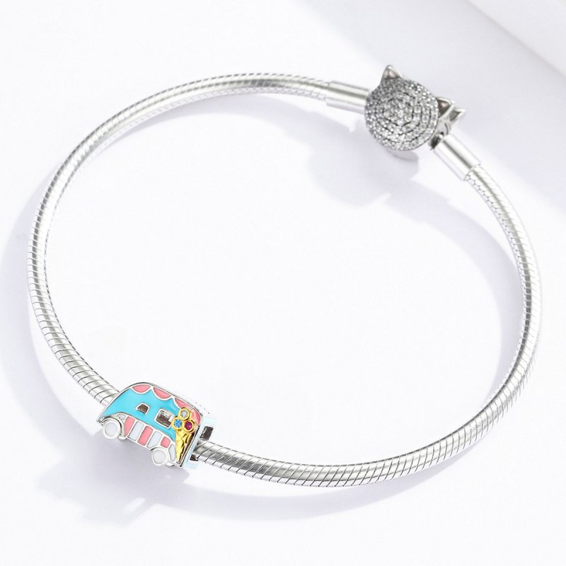 (kuva) Pandora Style Two Tone Ice-Cream Van Charm - BSC163 - Näytä 3