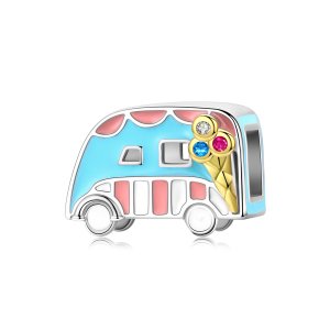 (kuva) Pandora Style Two Tone Ice-Cream Van Charm - BSC163