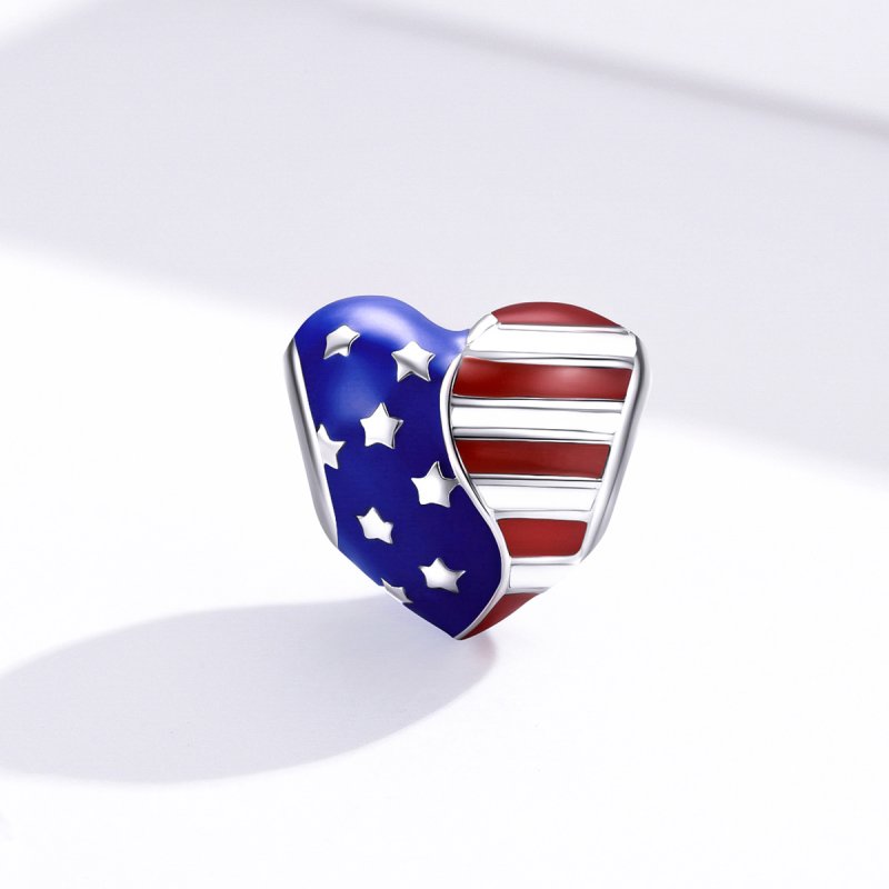 (kuva) Pandora-tyylinen Amerikan lippu - Charm - BSC281 - Näytä 4